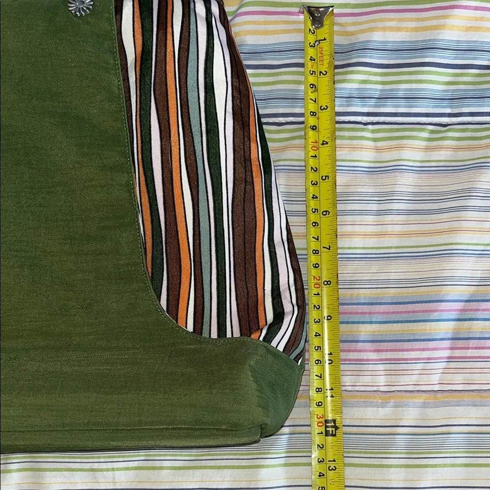 ELSAPEL Padded Green Nylon Laptop Shoulder Bag‎